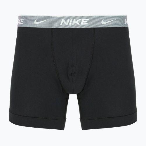 Men's Nike Everyday Cotton Stretch boxers 3 pairs bi/iron grey/clear grey high shine textured wb