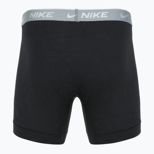 Men's Nike Everyday Cotton Stretch boxers 3 pairs bi/iron grey/clear grey high shine textured wb