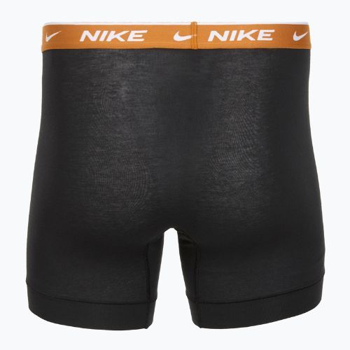 Men's Nike Everyday Cotton Stretch boxer shorts 3 pairs black light crimsn/desrt ochre/black waistband