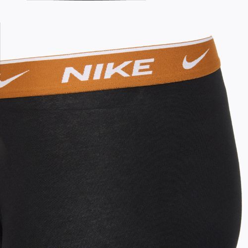 Men's Nike Everyday Cotton Stretch boxer shorts 3 pairs black light crimsn/desrt ochre/black waistband