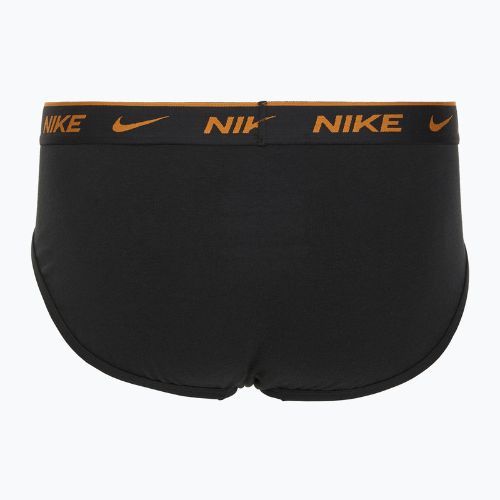 Men's Nike Everyday Cotton Stretch Brief 3 pairs black light crimson/desert ochre/black wb