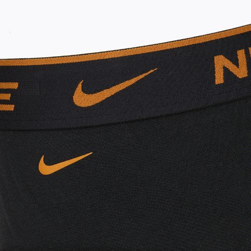 Men's Nike Everyday Cotton Stretch Brief 3 pairs black light crimson/desert ochre/black wb