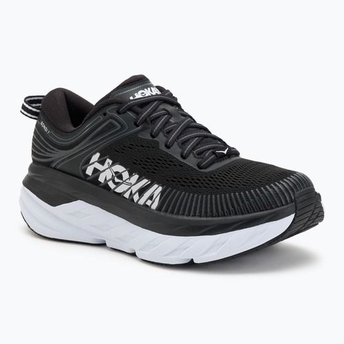 Women's running shoes HOKA Bondi 7 black/white