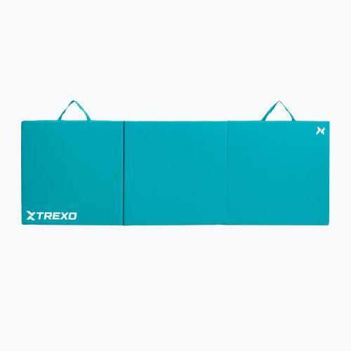 TREXO folding gymnastics mattress 180 x 60 x 5 cm green