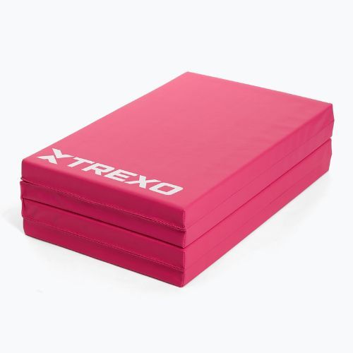 XTREXO folding gymnastic mattress 195 x 80 x 5 cm pink