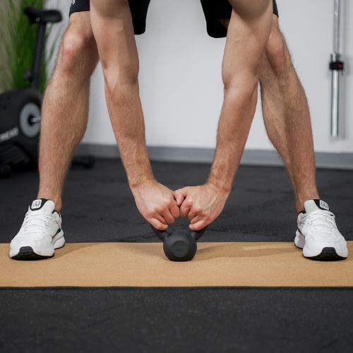 Cast-iron kettlebell TREXO 4kg black