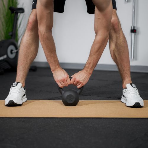 Cast-iron kettlebell TREXO 8kg black