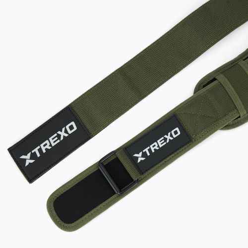 Weightlifting belt XTREXO neoprene green