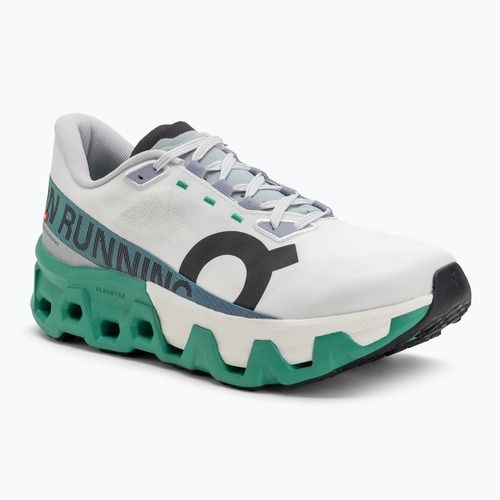 Men's On Cloudmonster Hyper white/mint running shoes