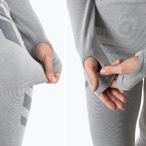 Women's thermal sweatshirt KADVA ALPINESTEP BAMBOO THERMO LIGHT PLUS seamless grey