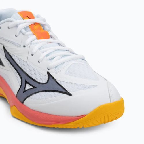 Mizuno Thunder Blade Z white/fiery coral 2/citrus volleyball shoe