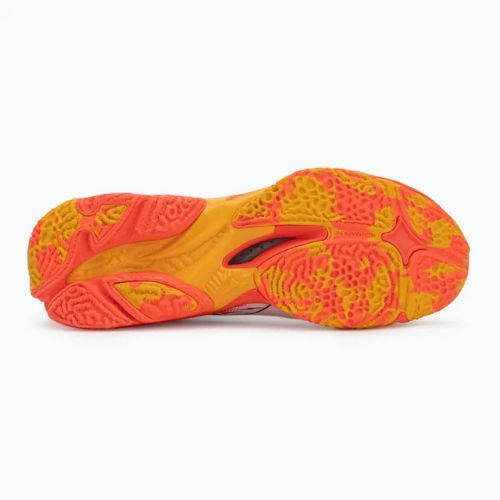 Mizuno Wave Lightning Neo 3 white/fiery coral 2/citrus volleyball shoes