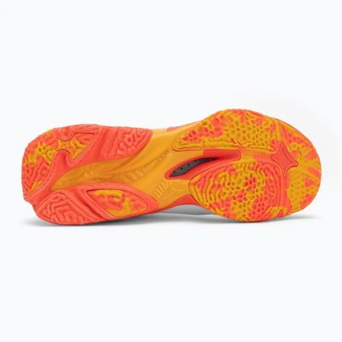 Mizuno Wave Lightning Z8 Mid white/fiery coral 2/citrus volleyball shoes