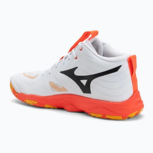 Volleyball shoes Mizuno Wave Momentum Elite Mid white/fiery coral 2/citrus
