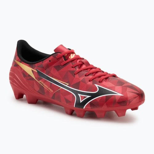 Mizuno α II Select Md morelia 40th red/black/gold football boots