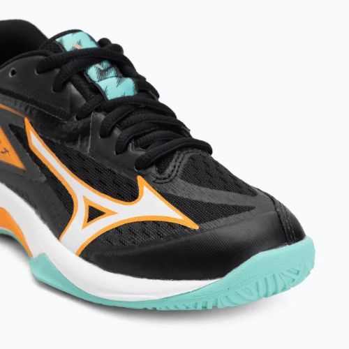 Children's volleyball shoes Mizuno Lightning Star Z7 black/tangelo/ice green