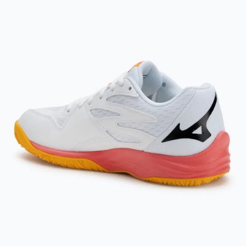 Children's volleyball shoes Mizuno Lightning Star Z7 white/fiery coral 2/citrus