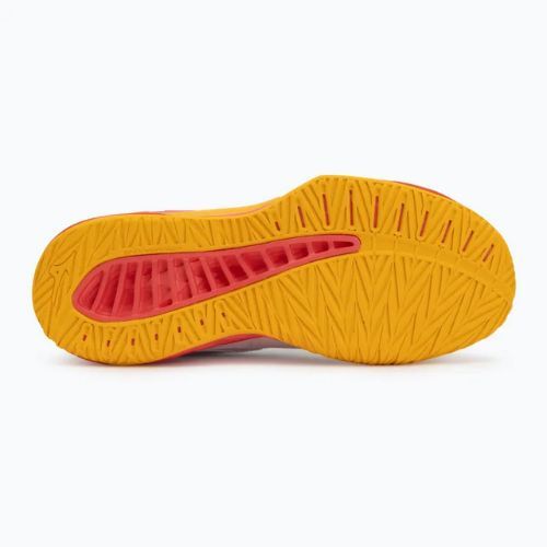 Children's volleyball shoes Mizuno Lightning Star Z7 white/fiery coral 2/citrus