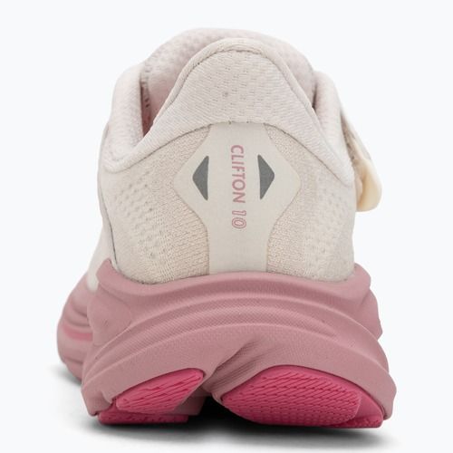 HOKA Clifton 10 rose cream/dried rose children's running shoes