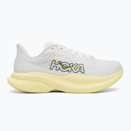 Women's running shoes HOKA Mach 6 white/neon hoka citrus