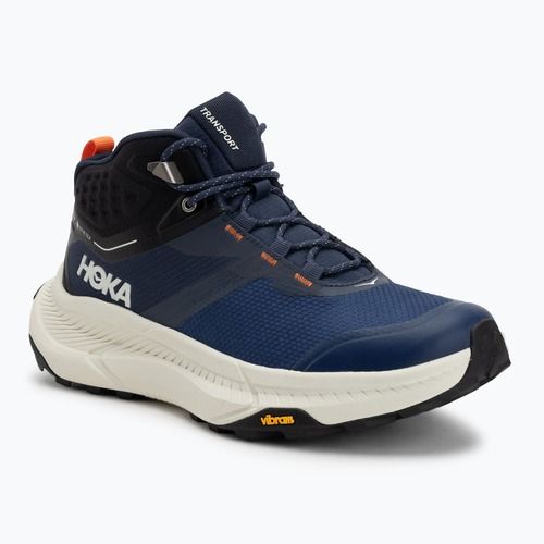 Men's trekking boots HOKA Transport Hike GTX varsity navy/truffle salt