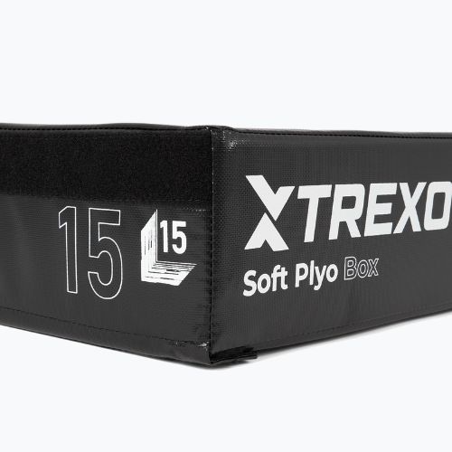 TREXO 15 cm black foldable plyometric box