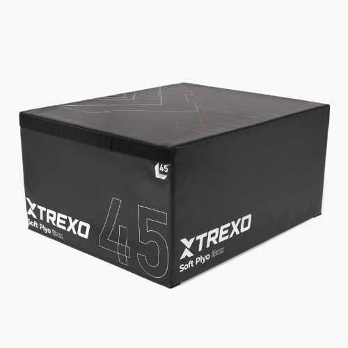 Foldable plyometric box XTREXO 45 cm black