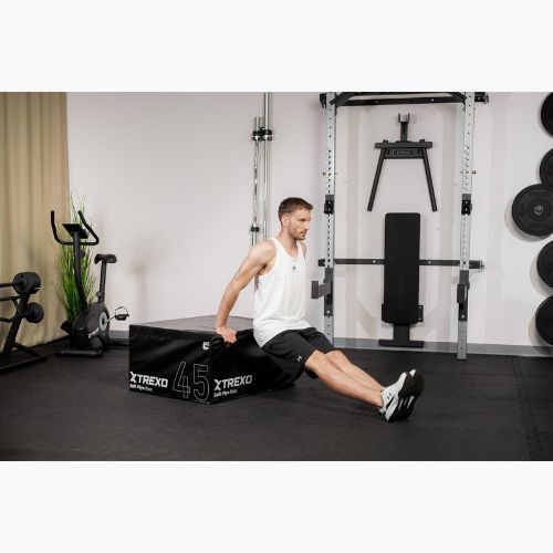 Foldable plyometric box XTREXO 45 cm black