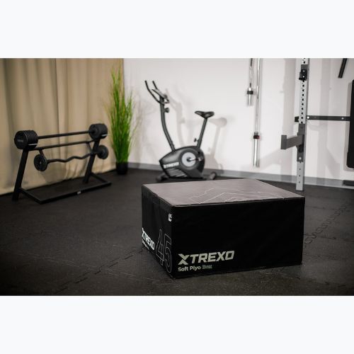 Foldable plyometric box XTREXO 45 cm black