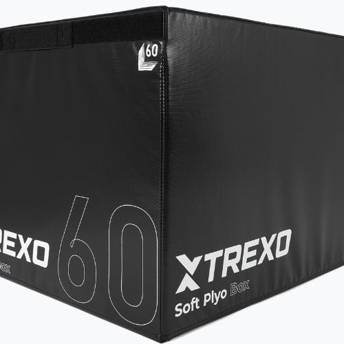 TREXO 60 cm black foldable plyometric box
