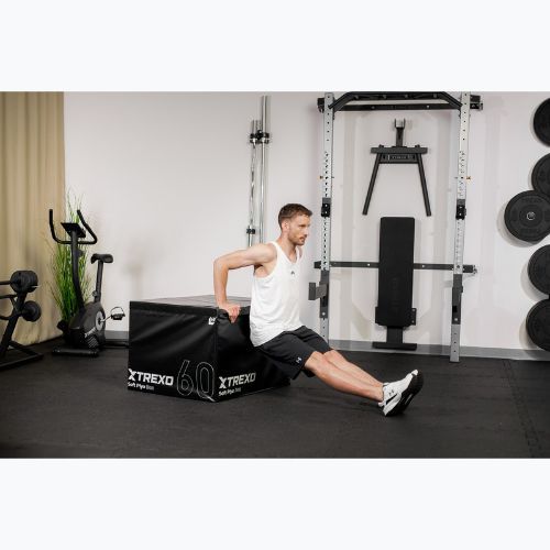 Foldable plyometric box XTREXO 60 cm black