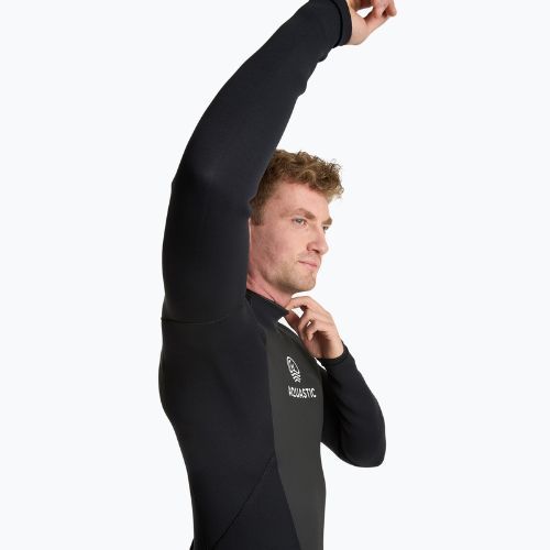 Men's surfing wetsuit AQUASTIC neoprene 4/3 mm WAVEY black