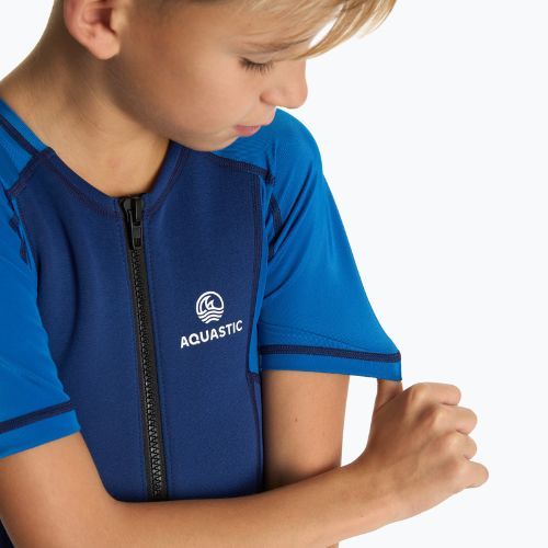 Children's surfing wetsuit AQUASTIC neoprene 1.5 mm WAVEY blue