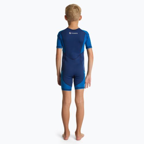 Children's surfing wetsuit AQUASTIC neoprene 1.5 mm WAVEY blue