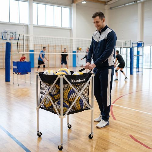 Volleyball trolley OneTeam Black slot