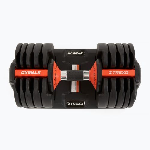 Adjustable dumbell TREXO 24kg EVO black
