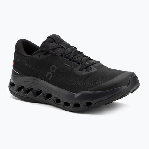 Men's running shoes On Cloudsurfer Trail 2 Waterproof black/black