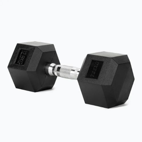 Set TREXO Bench Storage + dumbells Hex black
