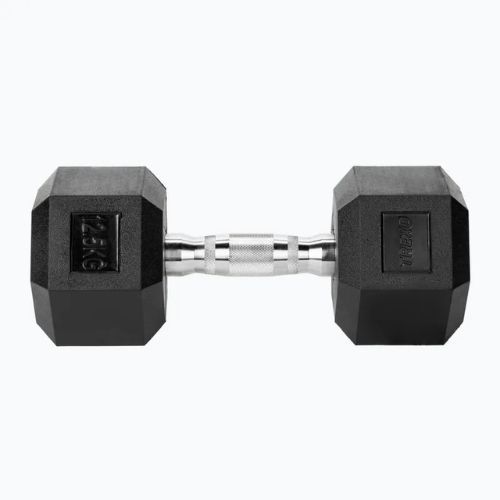 Set TREXO Bench Storage + dumbells Hex black