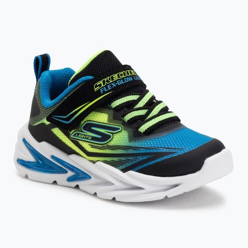 Children's shoes SKECHERS Flex-Glow Ultra black/blue/lime