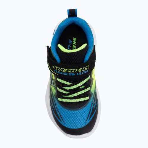 Children's shoes SKECHERS Flex-Glow Ultra black/blue/lime