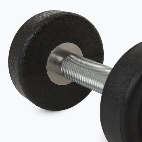 Rubber-coated cast iron dumbbell XTREXO Pro 4 kg black