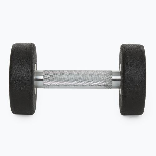 Rubber-coated cast iron dumbbell XTREXO Pro 6 kg black