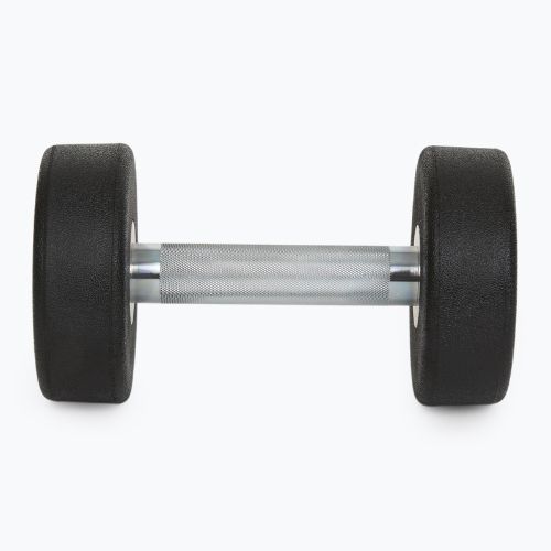 Rubber-coated cast iron dumbbell XTREXO Pro 8 kg black