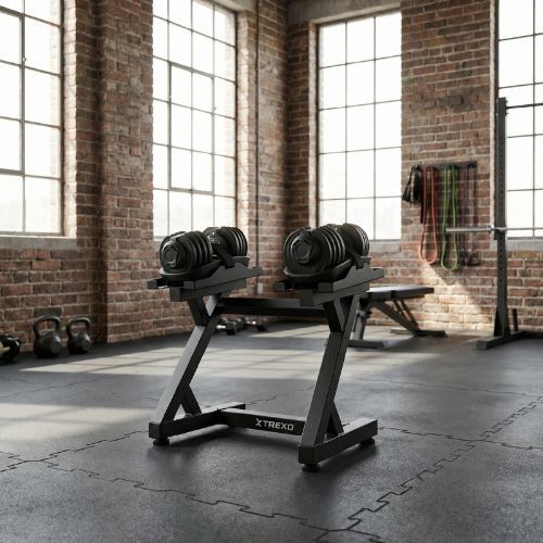 Dumbbell rack adjustable XTREXO black