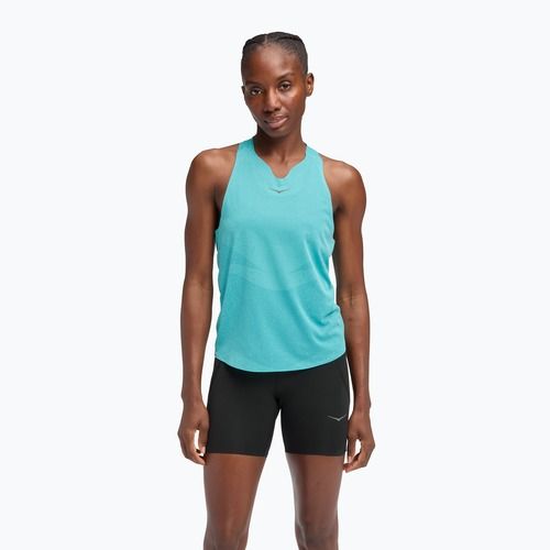 Women's running top HOKA Race Day Singlet cielo blue