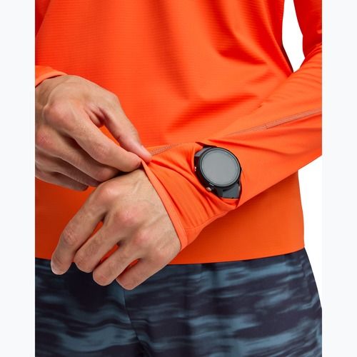 Men's running sweatshirt HOKA GlideTech Quarter Zip lava