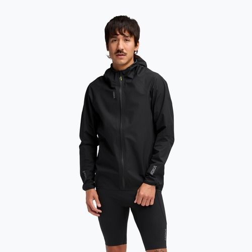 Men's running jacket HOKA Skybreeze Waterproof GTX black