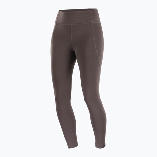 Women's running leggings Salomon SHAKEout Bliss 25" coffee bean
