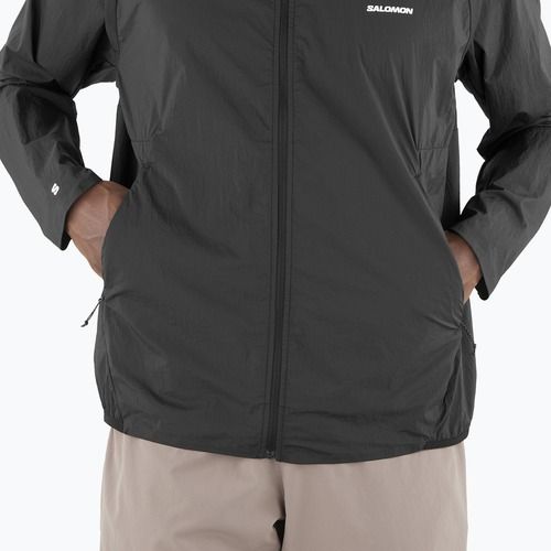 Men's running jacket Salomon Shakeout Fly deep black